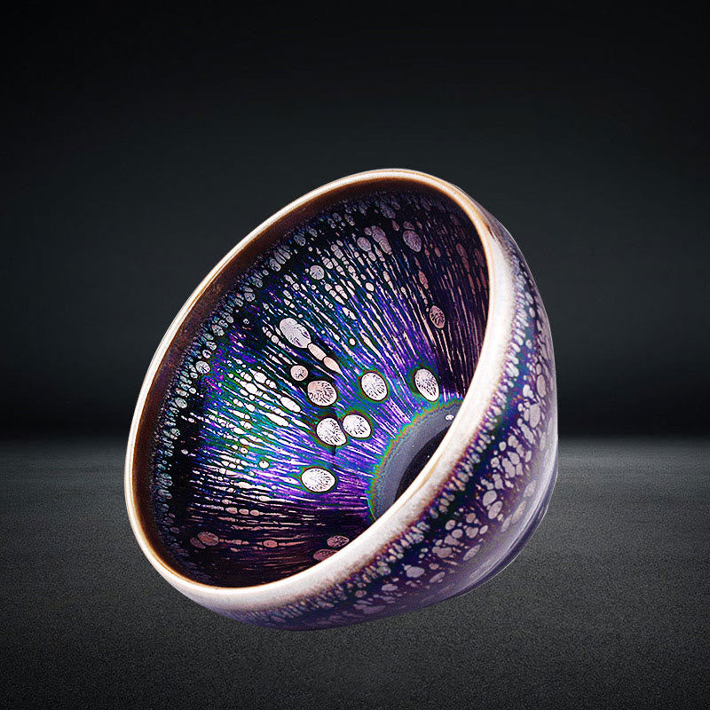 Purple Glaze Jianzhan Ceramic Teacup 8.5cm | Zen Decor