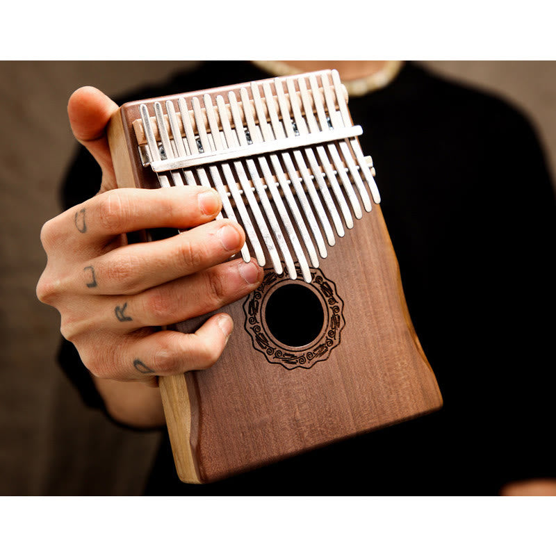 17 Keys Mahogany Wood Meditation Kalimba Thumb Piano