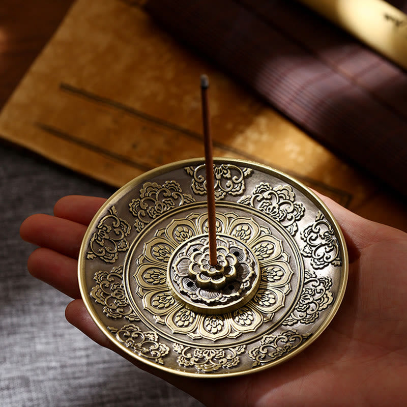 Dragon Incense Burner with Lotus, Phoenix & Eight Auspicious Symbols
