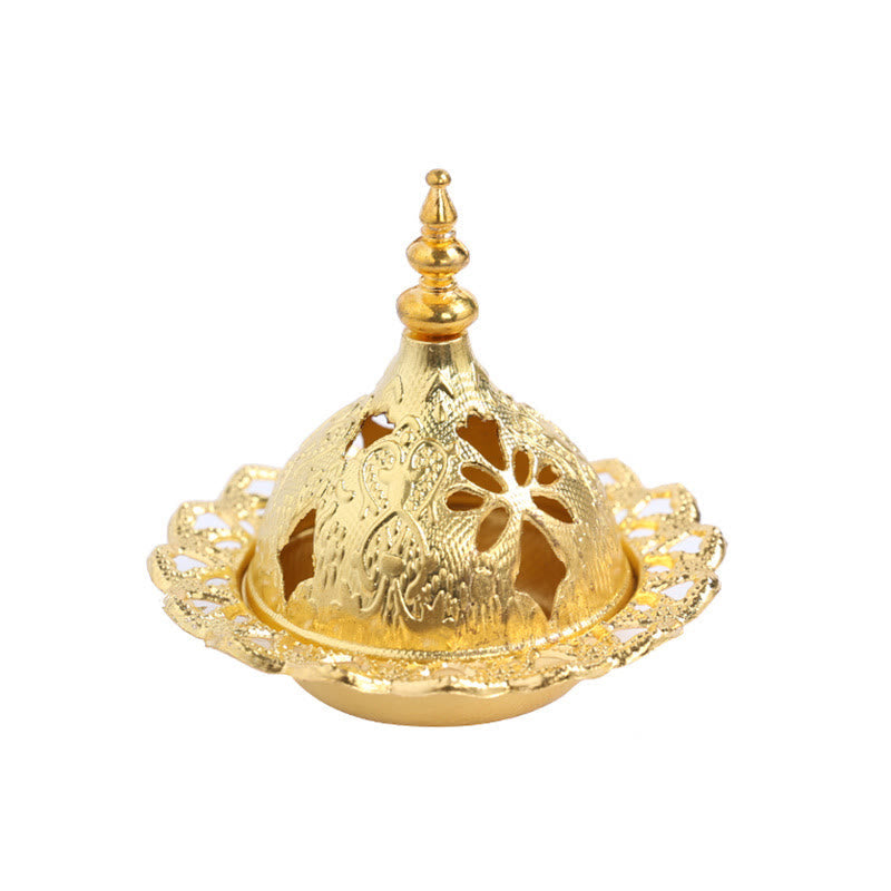 Gold Alloy Spiritual Meditation Incense Burner
