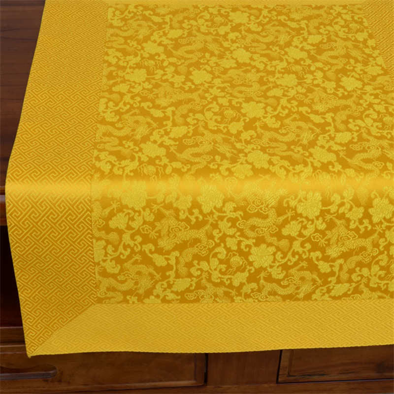 Dragon Pattern Tibetan Prayer Altar Jacquard Mat 70cm