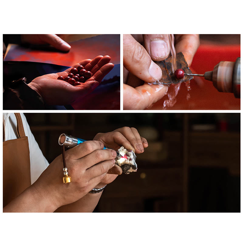 Cinnabar Lotus Car Hanging Decor | Luck & Calm Symbol