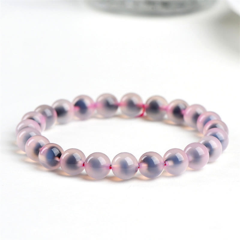 8mm Candy Agate Harmony Bead Agate Bracelet for Strength