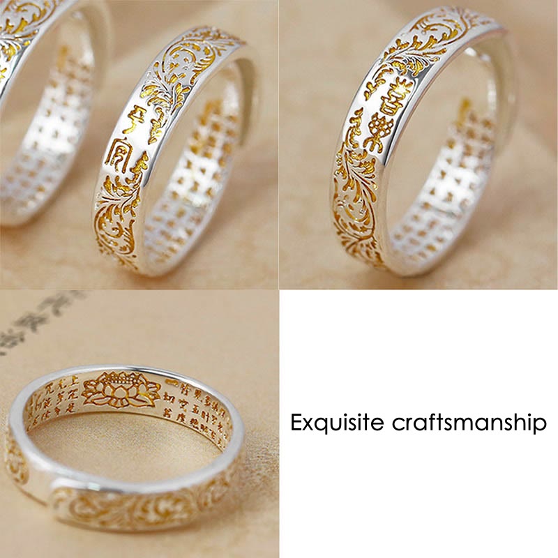 Adjustable Lotus Ring Copper Peace & Joy Tang Dynasty Design