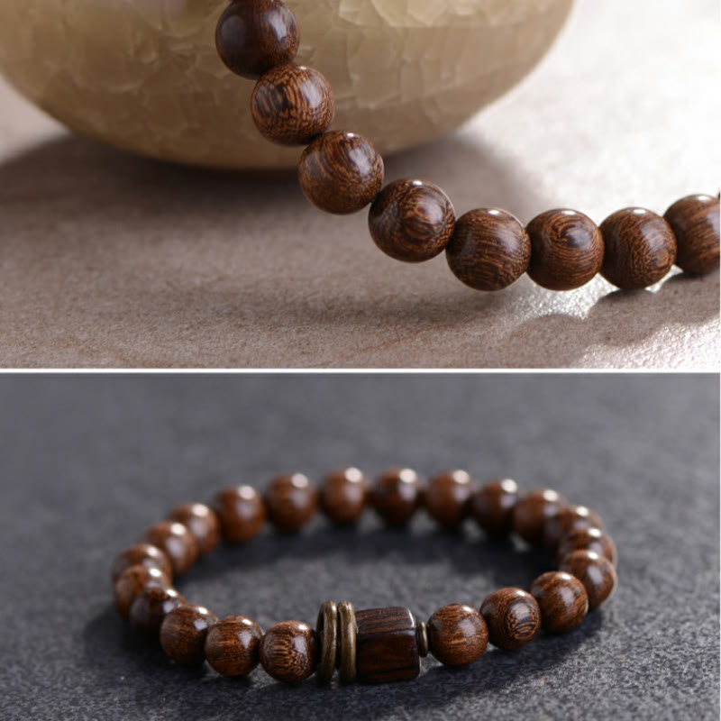8mm Phoebe Zhennan Wood Spiritual Bracelet for Protection
