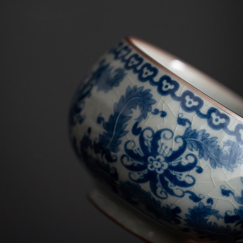 Lotus Ceramic Tea Cup 150ml for Traditional Tea Rituals