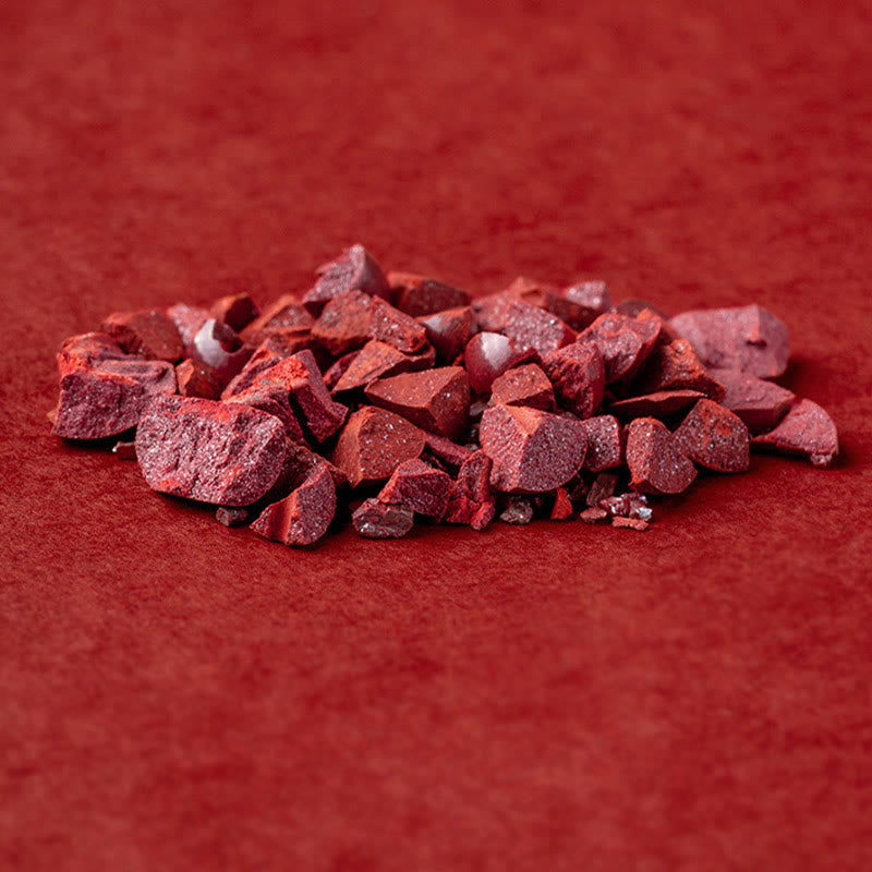 Peach Wood Cinnabar Lotus Bracelet for Luck & Wealth