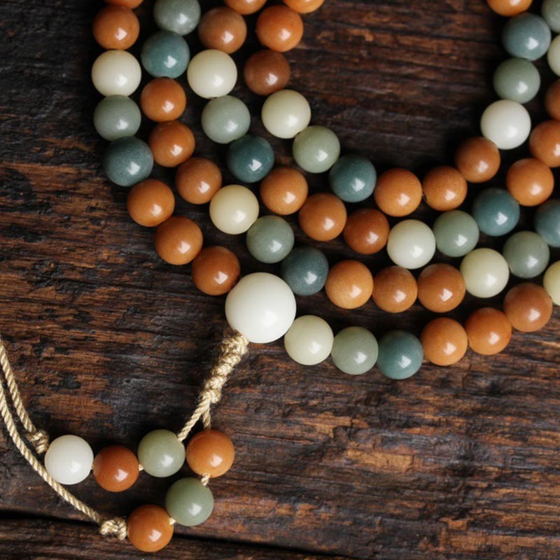 8mm Bodhi Seed Harmony Wisdom Mala Bracelet