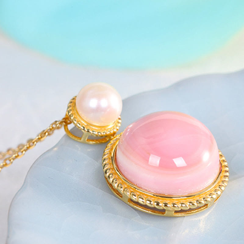 Queen Conch Pearl Spiritual Jewelry Set | 925 Sterling Silver