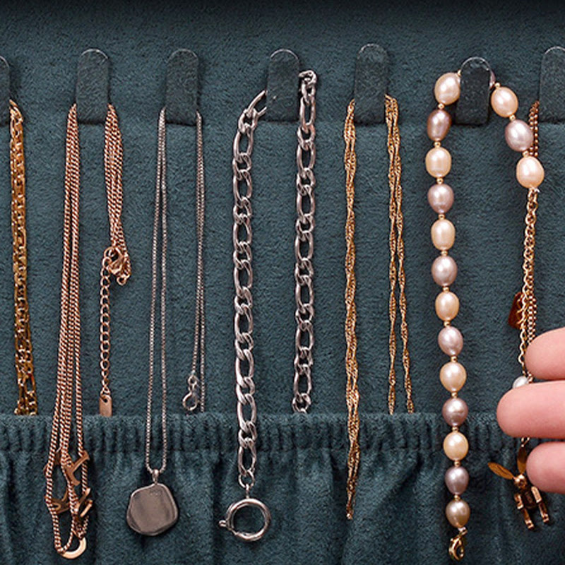 Flannel Jewelry Box Organizer with Lock | Spiritual Storage