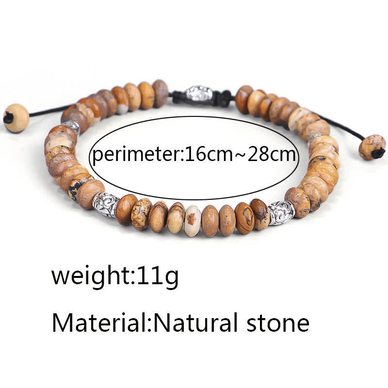 Picture Jasper Spiritual Bracelet for Positive Energy and Protection