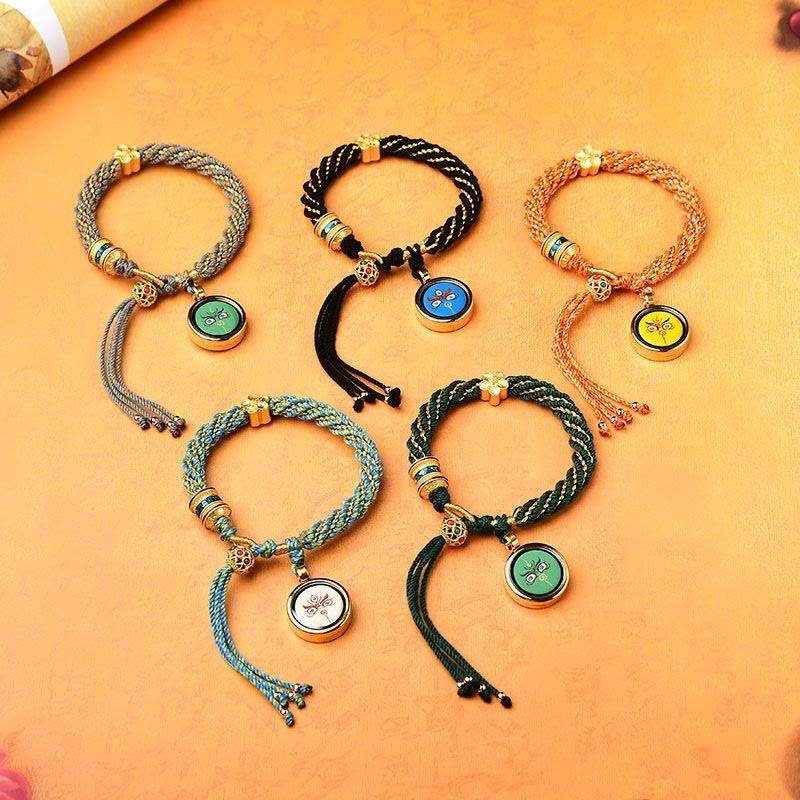 Five Gods of Wealth Red String Protection Bracelet