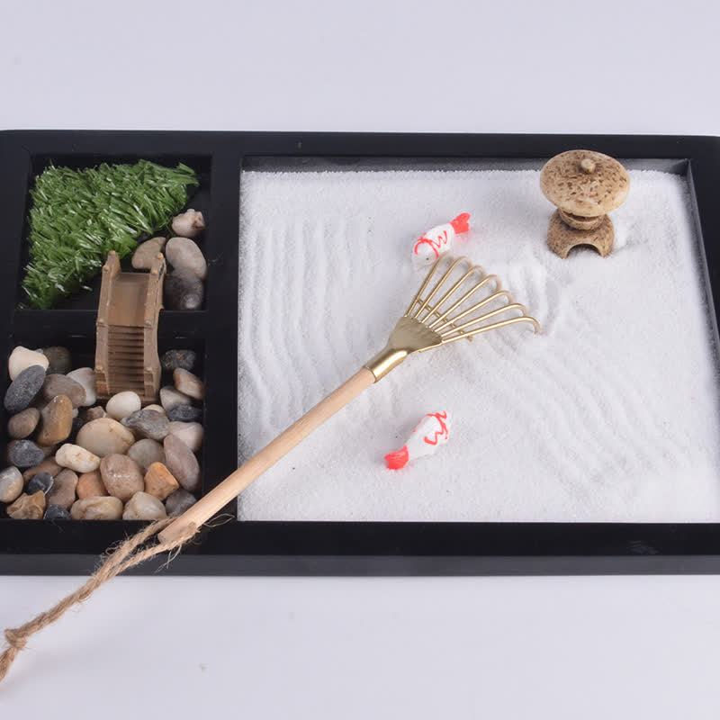 Koi Fish Zen Garden Decoration | Small Bridge for Calm