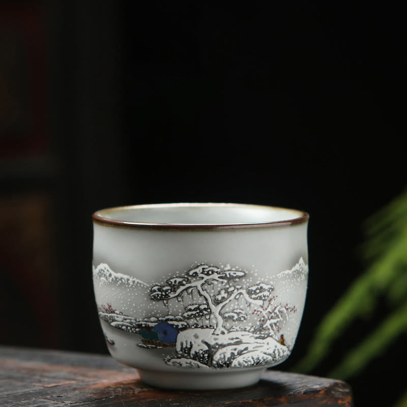 Ceramic Zen Tea Cup 130ml | Natural Landscape Designs
