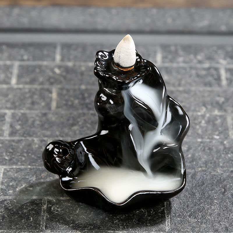 Handcrafted Ceramic Waterfall Backflow Incense Burner