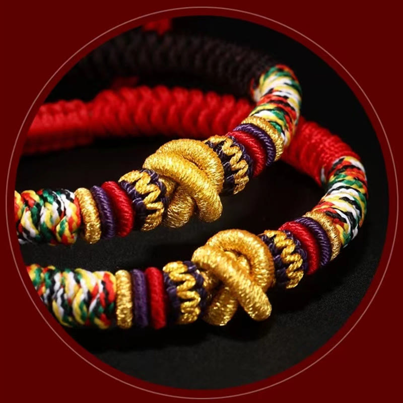 925 Sterling Silver Om Mani Padme Hum King Kong Knot Faith Bracelet