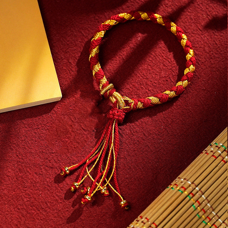 Dragon Scale Luck Bracelet with Five Gods of Wealth