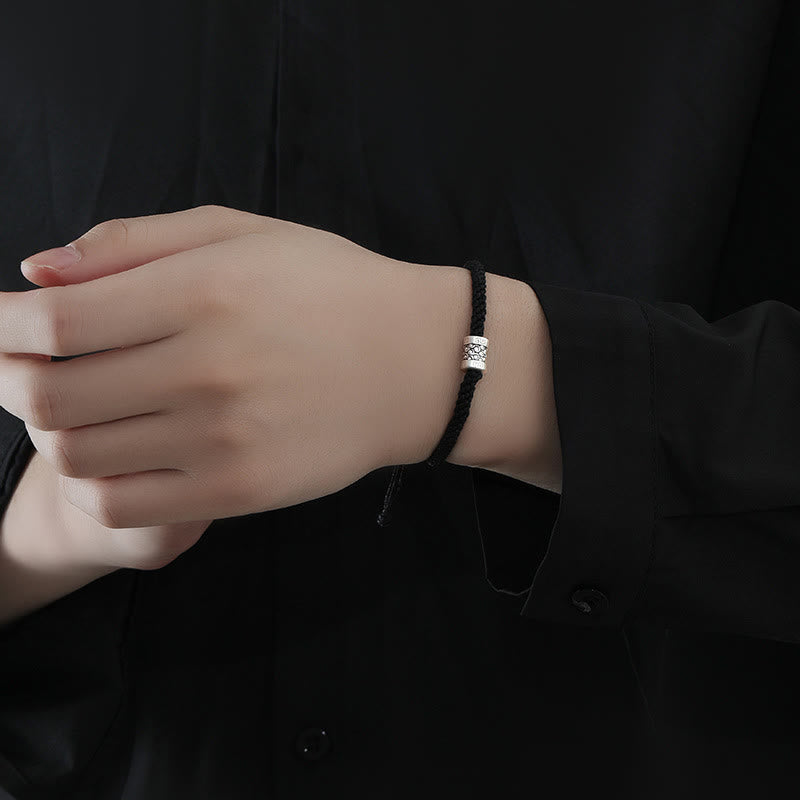 Red String Bracelet with 999 Silver Lucky Cloud Charm