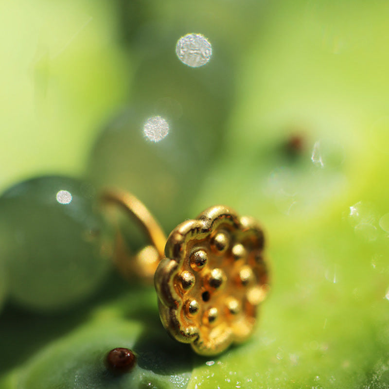 Jade Lotus Abundance Adjustable Bracelet for Prosperity