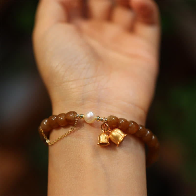 6x7mm Hetian Jade Charm Bracelet for Prosperity & Abundance