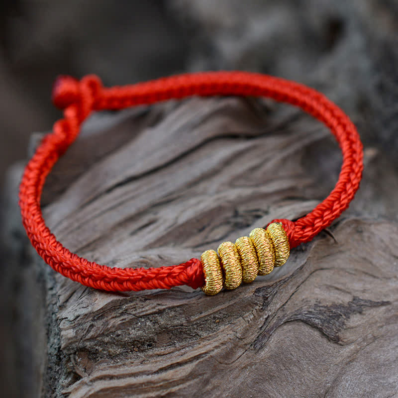Red String Luck Strength Bracelet | Handmade Chinese Knotting