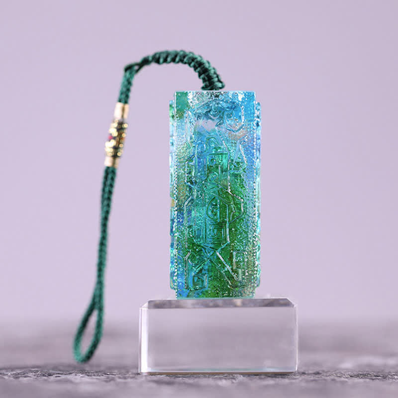 Liuli Feng Shui Crystal Art Piece for Zen Decor Balance