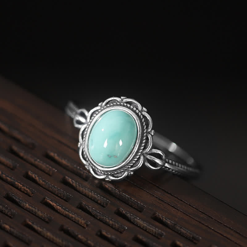 Turquoise and Red Agate Ring in Sterling Silver for Protection