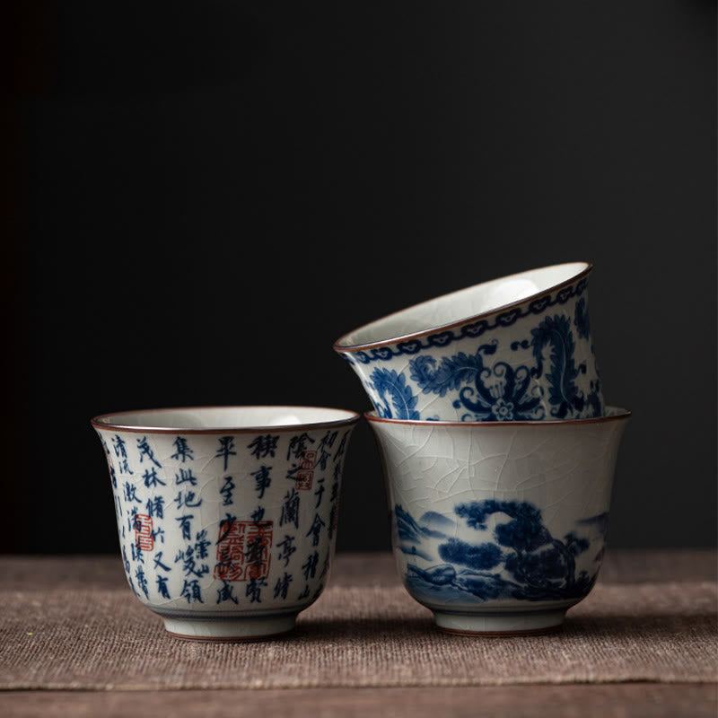 Lotus Ceramic Tea Cup 150ml for Traditional Tea Rituals