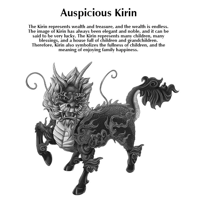 Natural Jade Kirin Abundance Necklace | Prosperity & Luck