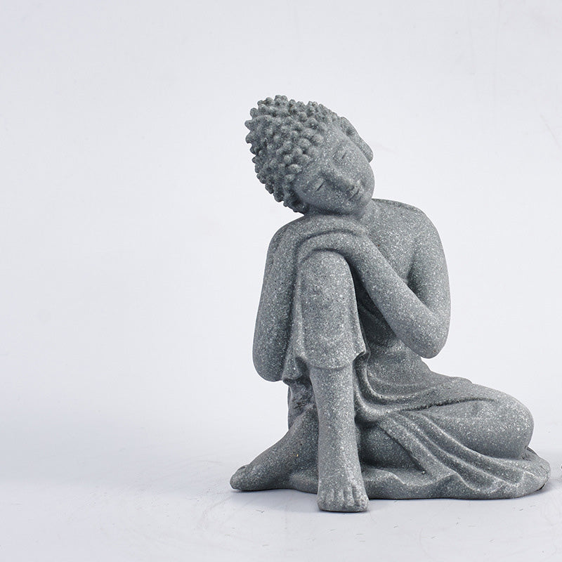 Natural Sandstone Buddha Statue | Meditation Compassion Decor