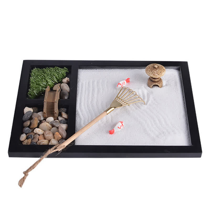 Koi Fish Zen Garden Decoration | Small Bridge for Calm