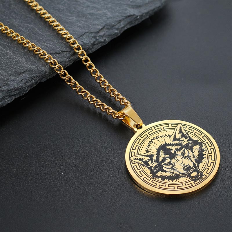 Titanium Steel Spiritual Protection Pendant Necklace Unisex