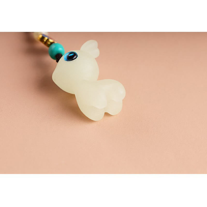 Glowstone Lucky Deer Key Chain for Spiritual Jewelry Blessing