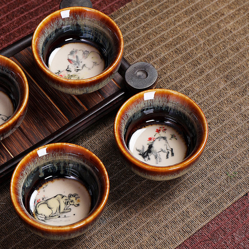 Golandstar Twelve Chinese Zodiac Signs 13pcs Bar Sets Wine