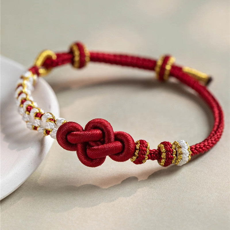 True Love Knot Red String Bracelet for Protection & Luck