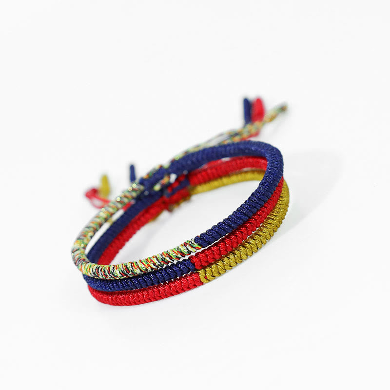 Tibetan Red String Bracelet with King Kong Knot Protection