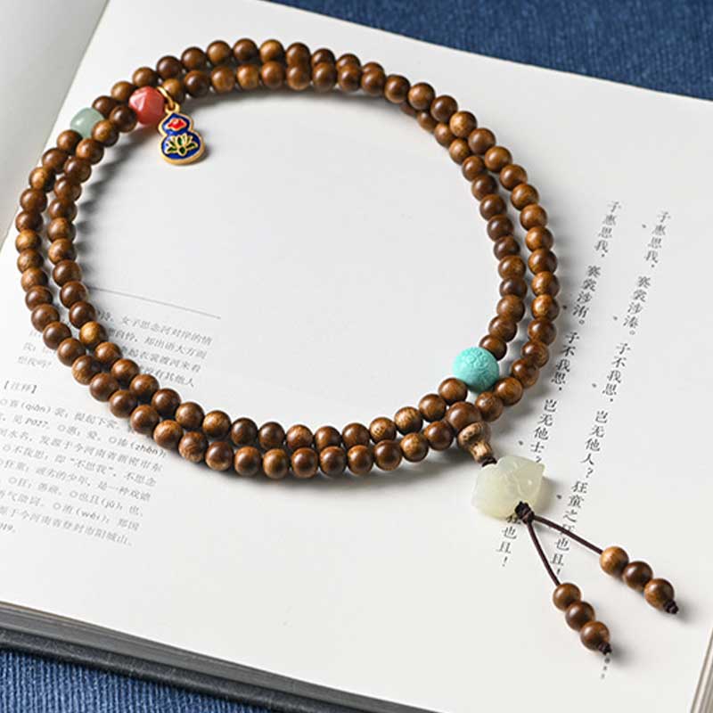 6mm Rosewood Protection Calm Bracelet Mala