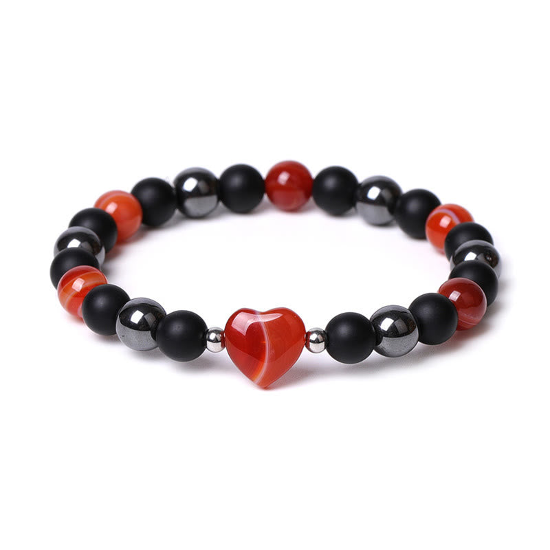 Black Onyx & Tiger Eye Protection Bracelet 8mm Beads
