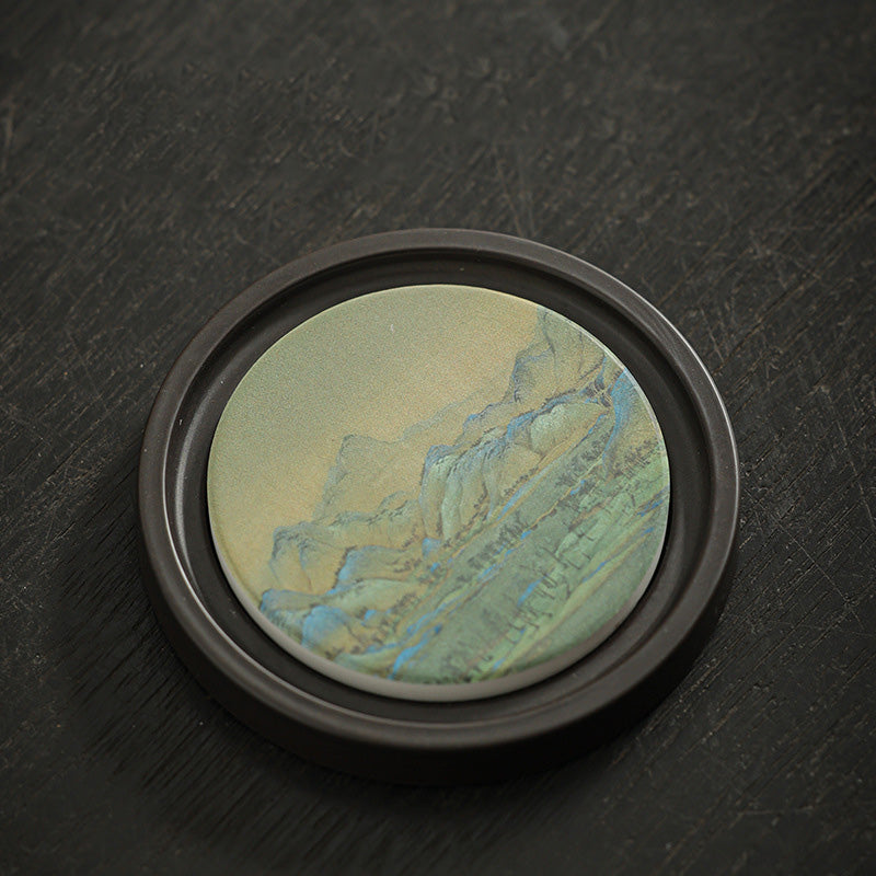 Ceramic Zen Tea Cup Mat 7.9cm | Natural Zen Decor