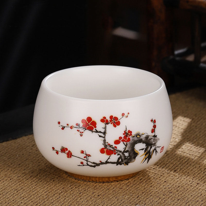 Ceramic Zen Teacup 185ml for Mindful Kung Fu Tea Ceremony
