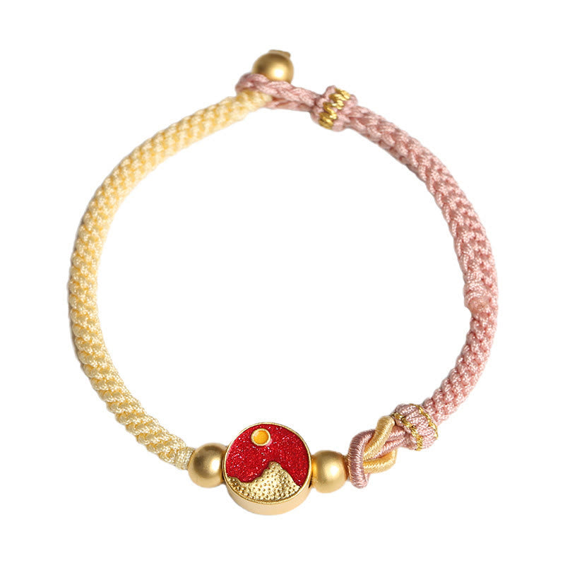 Unisex Mountain and Sea Copper String Spiritual Bracelet