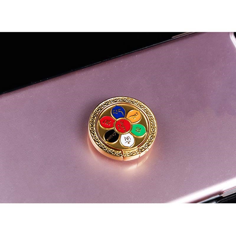 Om Mani Padme Hum Spiritual Phone Ring Bracket Universal Holder