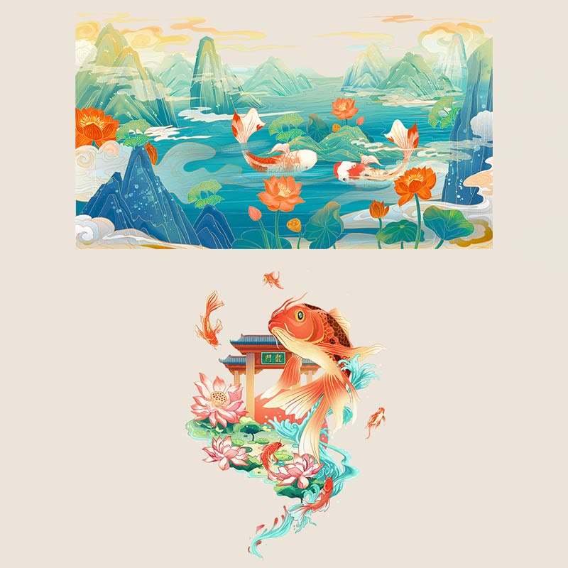 925 Sterling Silver Braided Koi Fish Bracelet for Wealth & Luck