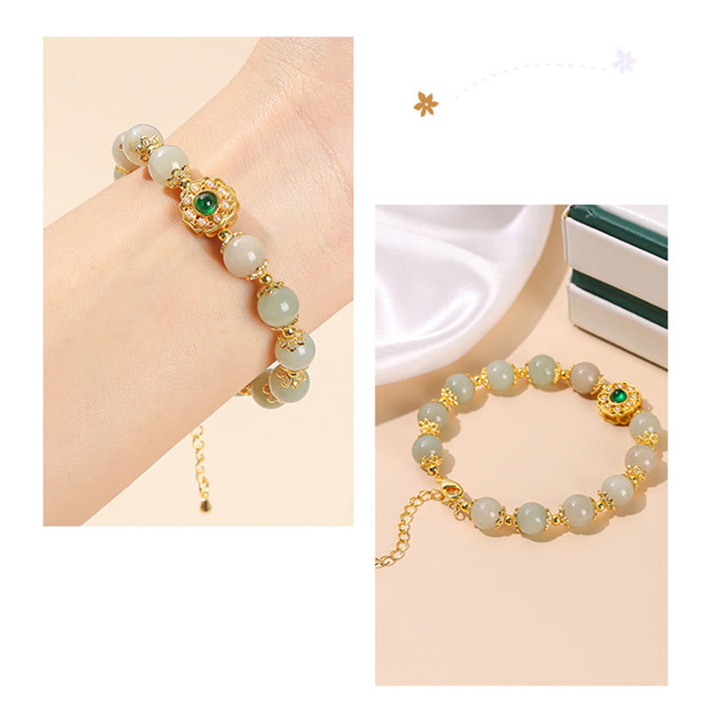 Natural Jade Prosperity Bracelet for Abundance and Luck