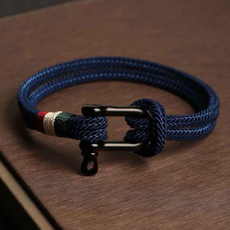 Red String Bracelet with Stainless Steel Buckle for Luck & Protection