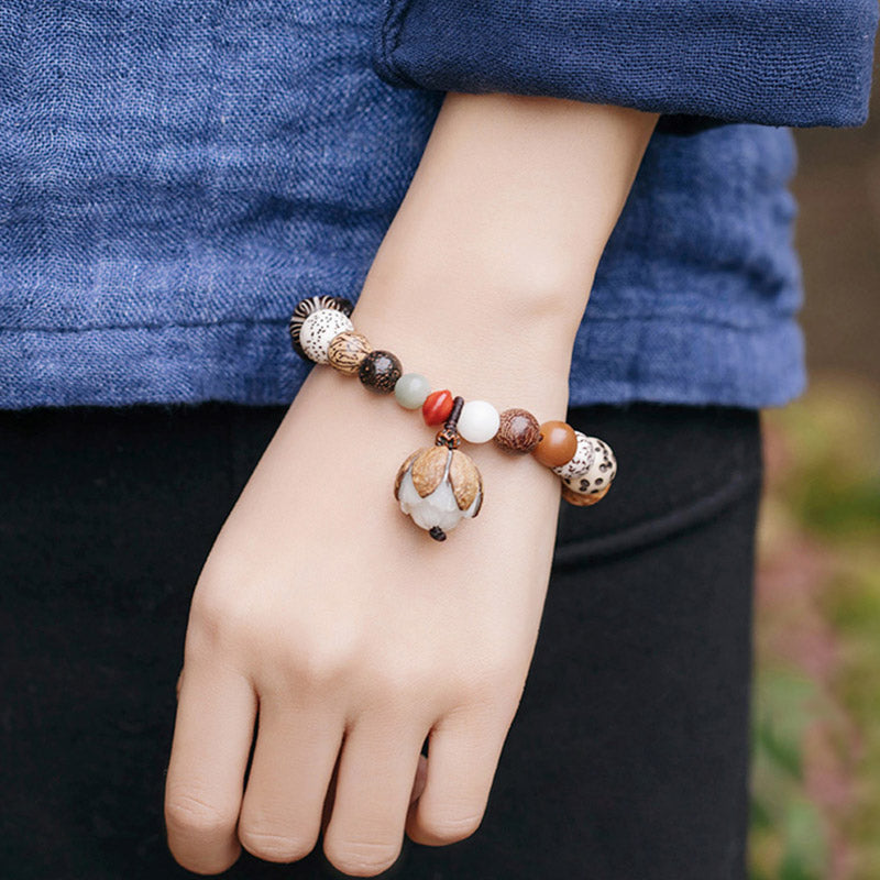 Bodhi Seed Lotus Wisdom Peace Bracelet for Spiritual Growth