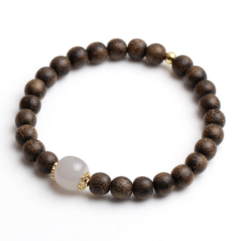 Agarwood Jade Strength Calm Bracelet