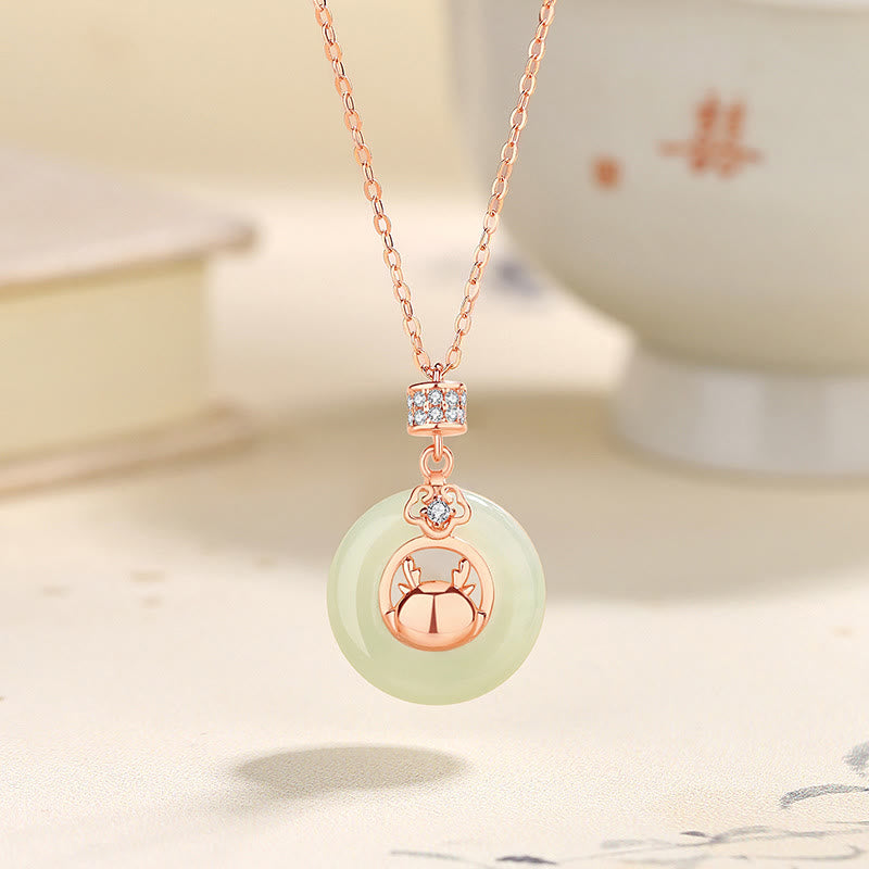 Hetian Jade Dragon Bracelet & Necklace in Sterling Silver Protection