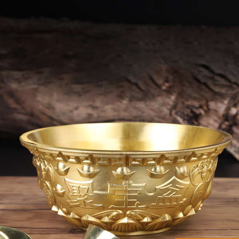 Copper Zen Decor | FengShui Wealth Decoration Lotus Symbol