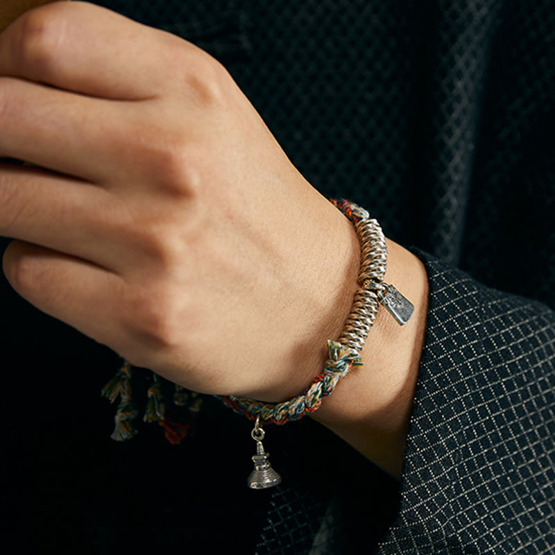 Multiple Strands 925 Sterling Silver Protection Bracelet